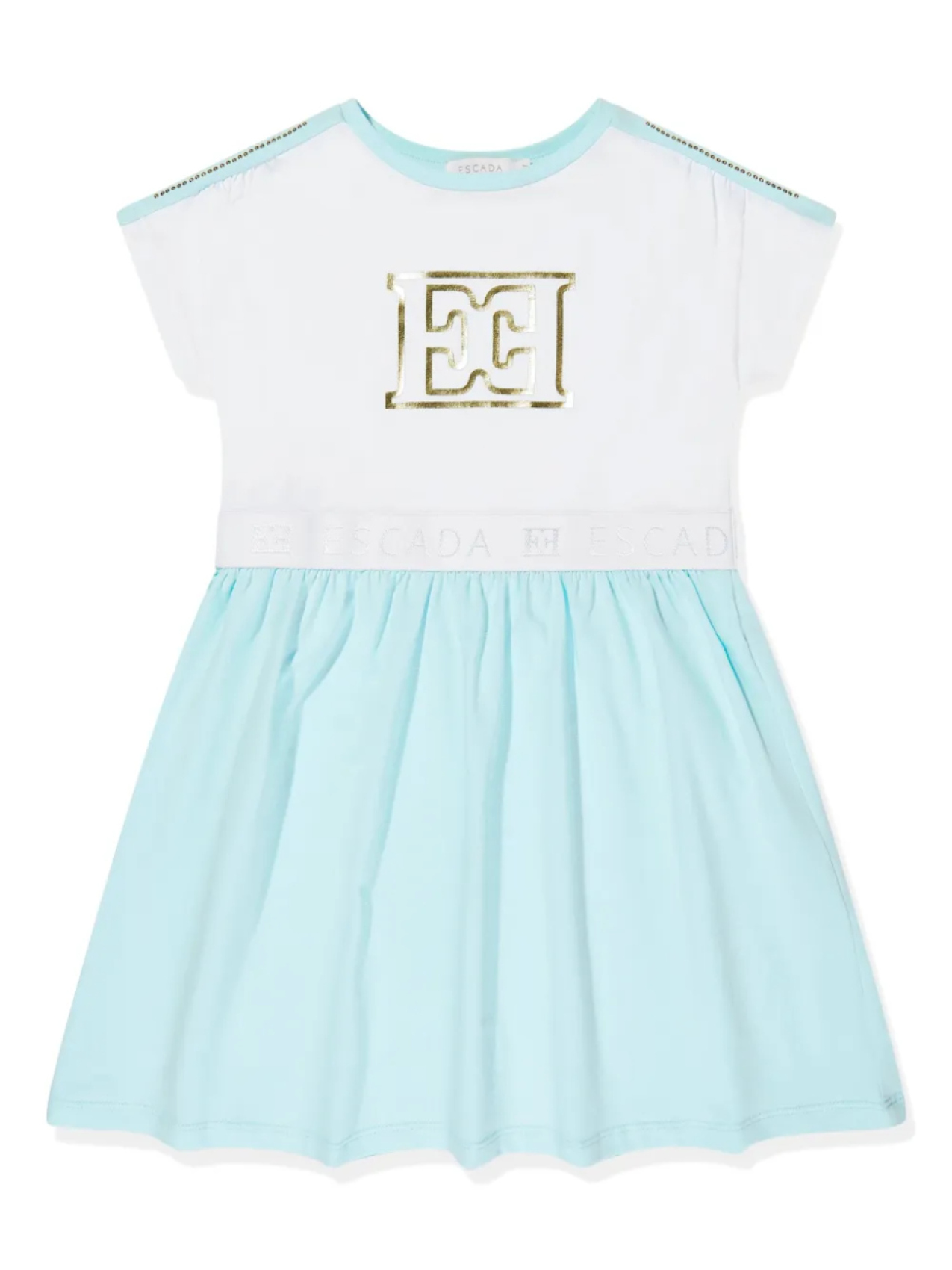 

Платье с логотипом Escada Kids, белый