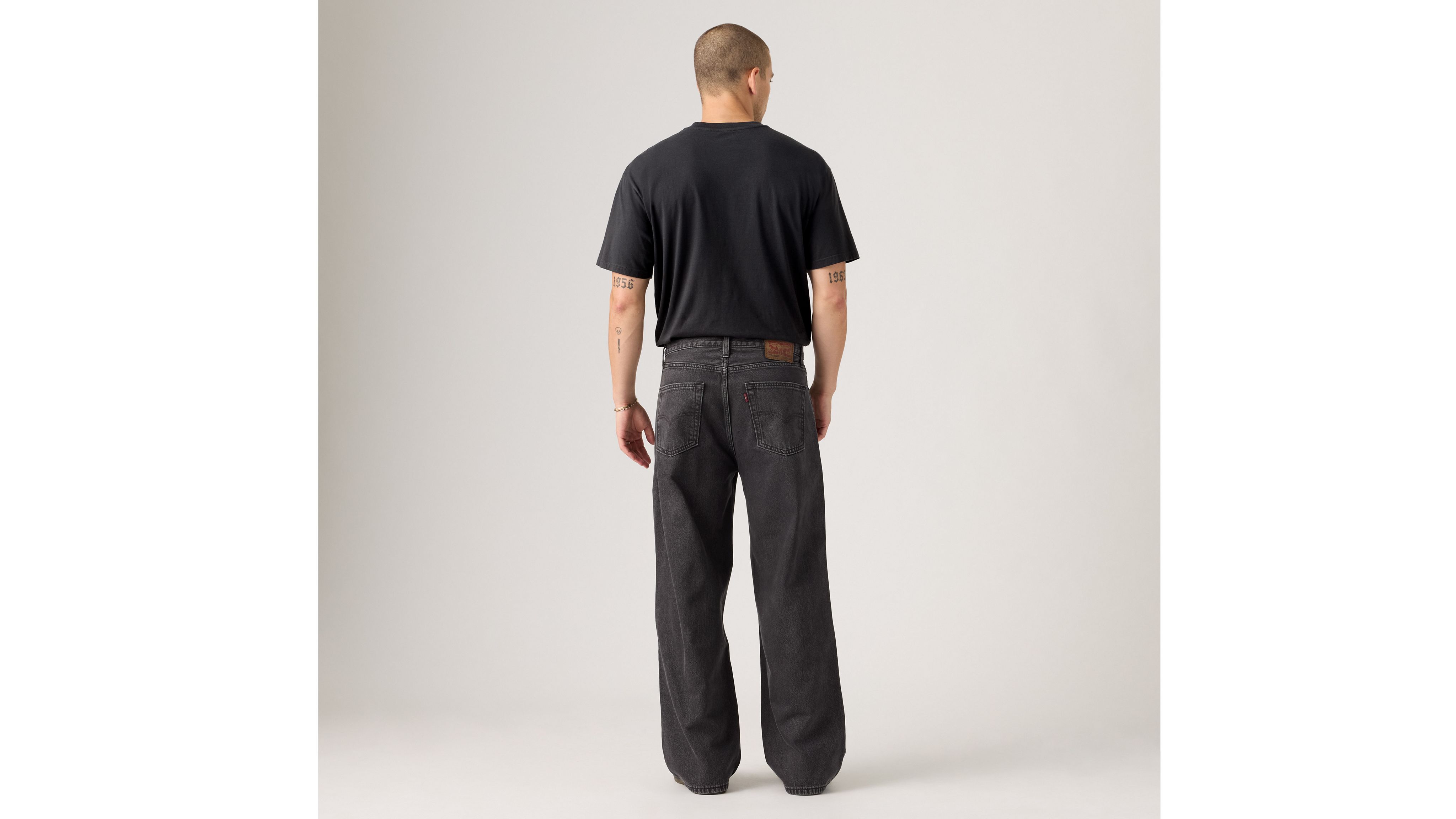 Очень мешковатые мужские джинсы Levi's, Hold My Bag - Black — фото 4