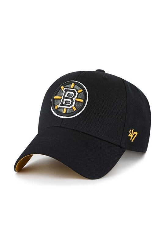 

Бейсболка NHL Boston Bruins из смесовой шерсти 47 brand, черный