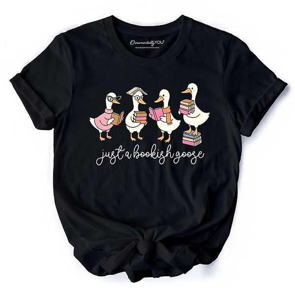 

Футболка Just a bookish goose для книголюбов Ornamentallyyou, Black, Черный, Футболка Just a bookish goose для книголюбов Ornamentallyyou, Black