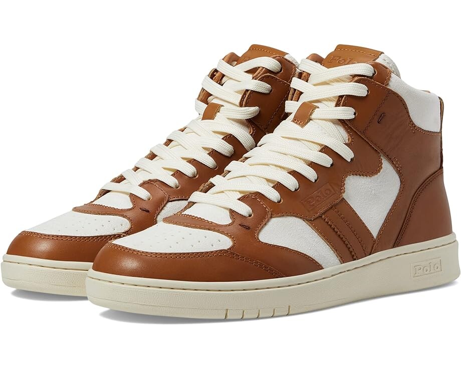 

Кроссовки Polo Ralph Lauren Court High-Top Sneaker, цвет Burnished Tan, Бежевый, Кроссовки Polo Ralph Lauren Court High-Top Sneaker, цвет Burnished Tan