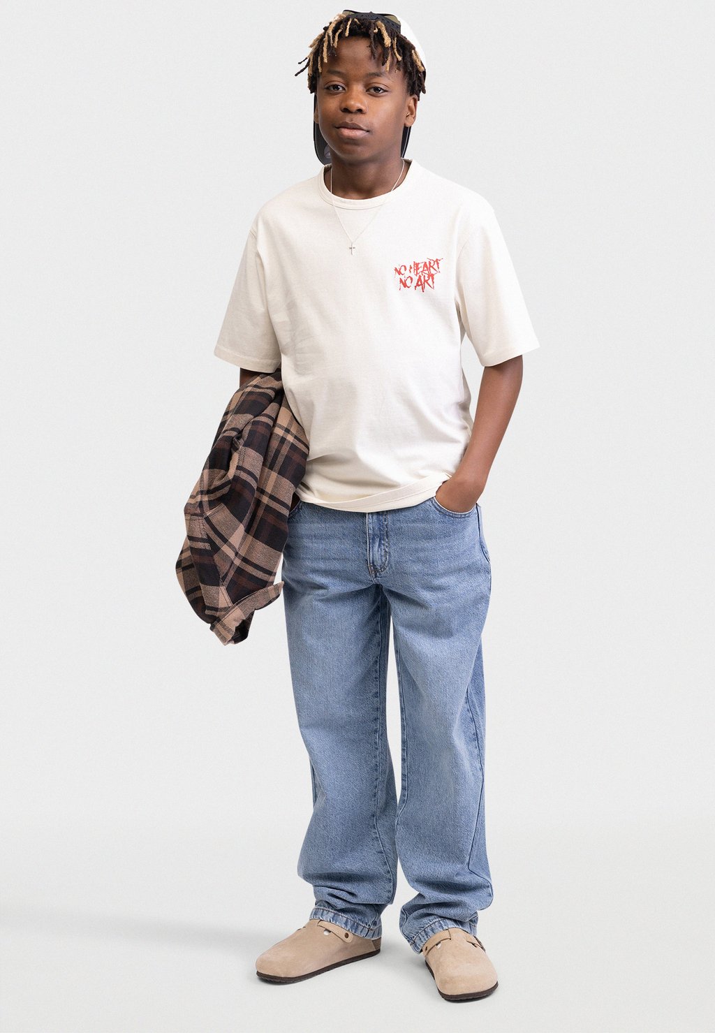 Футболка с принтом TEEMIR TEE OVERSIZED FIT Redefined Rebel, слоновая кость — фото 2