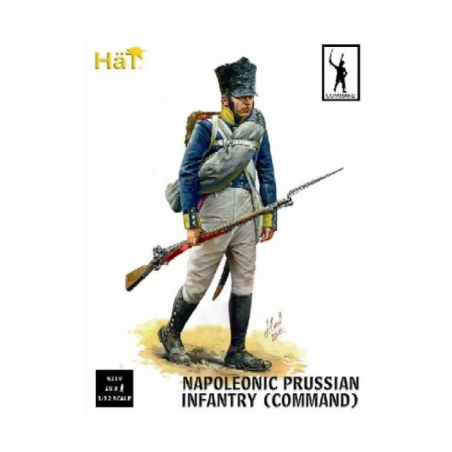 

Наполеоновская прусская пехота (командование), Historical Plastic Military Figures - Napoleonic (1:32) (Hat Industries)