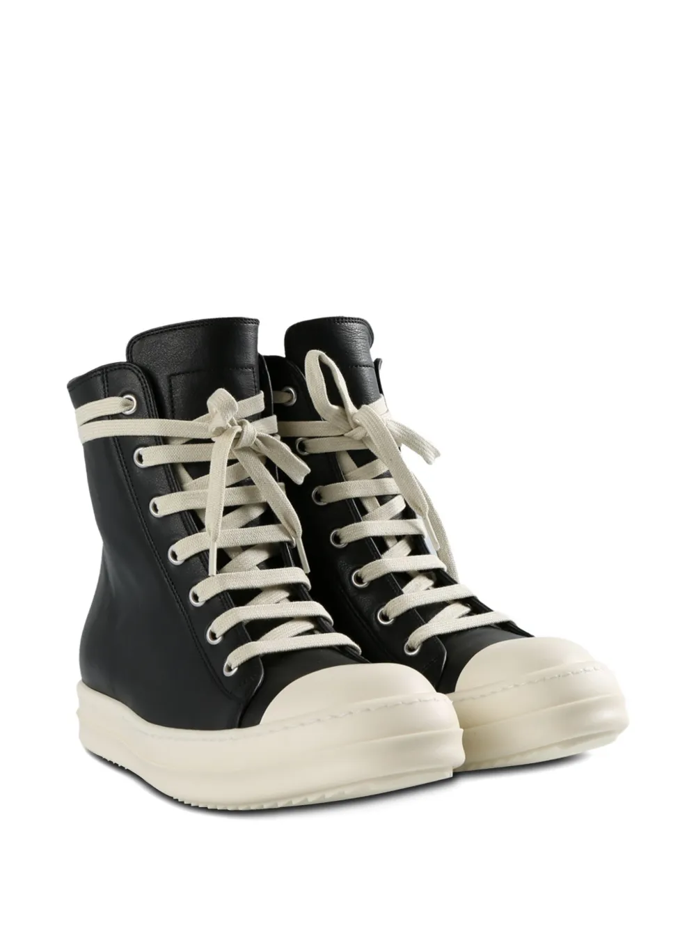 Высокие кеды на шнуровке Rick Owens, черный — фото 2
