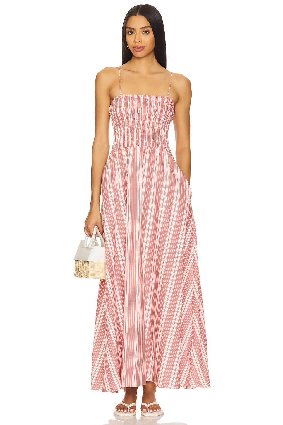 

Lida макси-платье Faithfull The Brand, cherry stripe