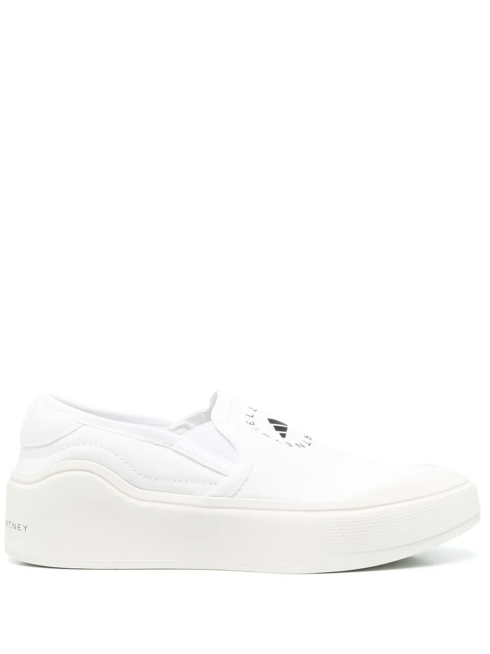 

Слипоны с логотипом Adidas by Stella McCartney, белый