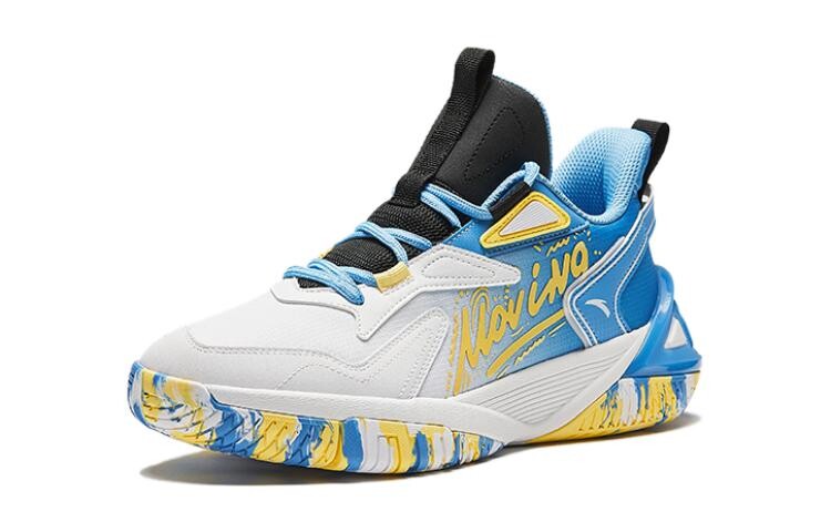 Детские баскетбольные кроссовки GS Low-top Синие/Белые Anta Kids, синий/белый — фото 2