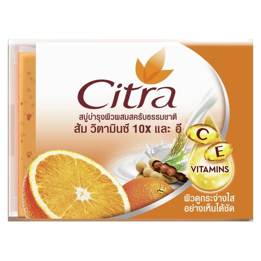 

Citra Кусковое мыло C E Экстраосветляющий скраб 110 G, Orange