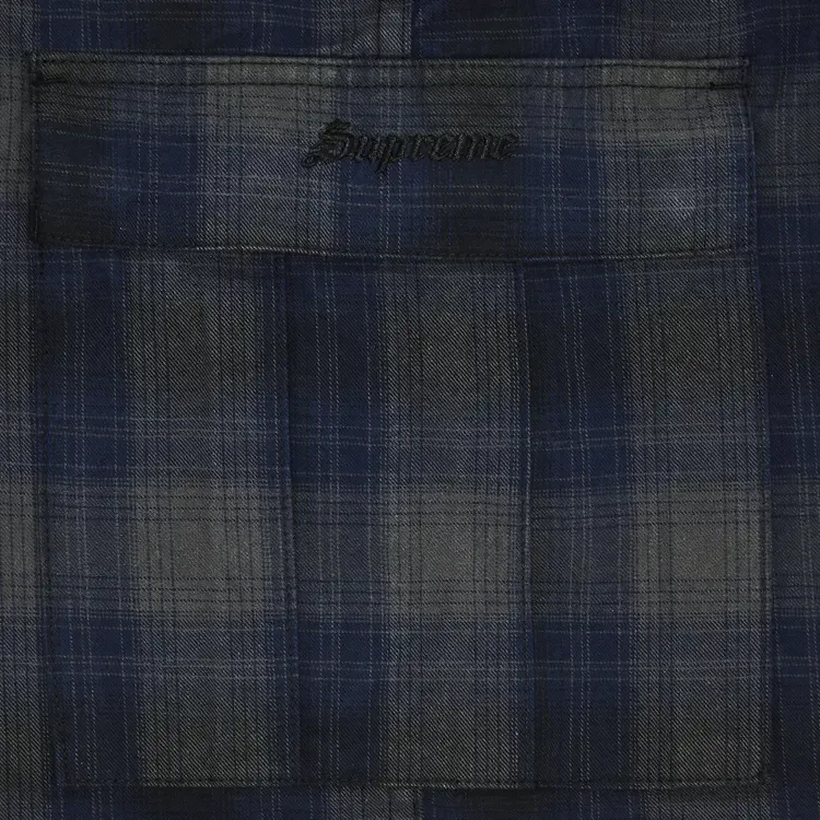 Шорты-карго Supreme Shadow Plaid, черные — фото 3