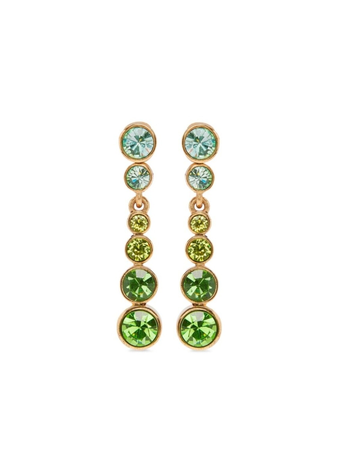 

Серьги-клипсы с кристаллами Oscar de la Renta, зеленый
