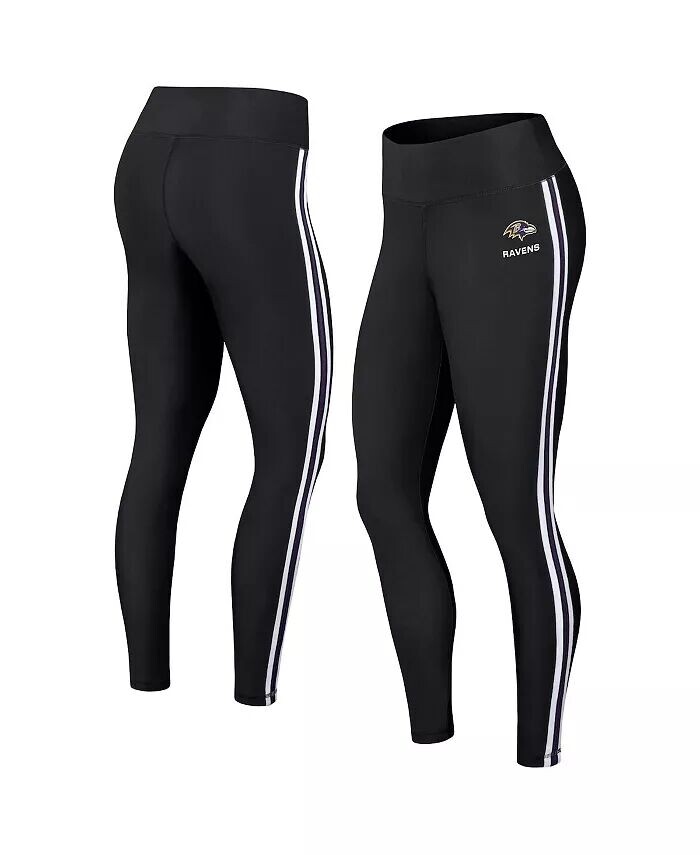

Женские черные леггинсы с цветными блоками Baltimore Ravens Wear By Erin Andrews, черный