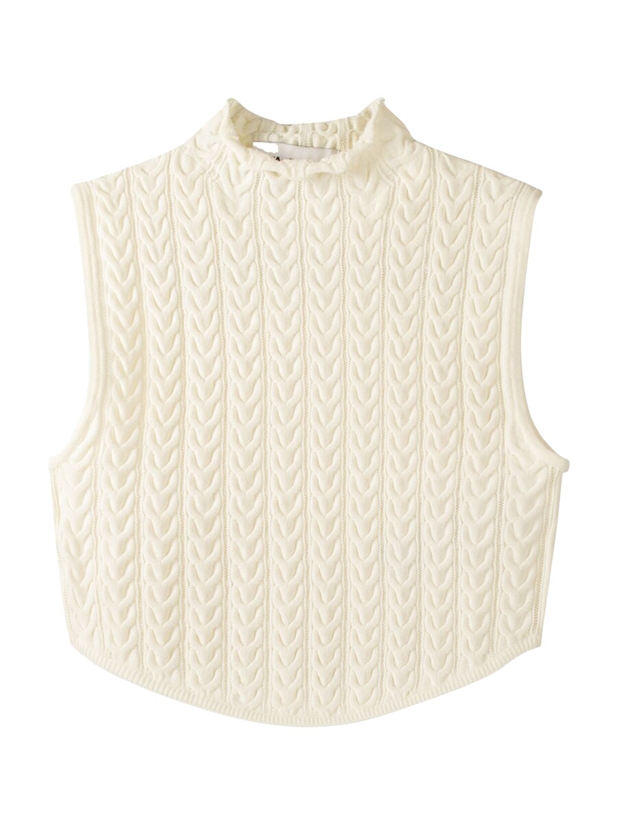 

Вязаный топ Bershka, экрю