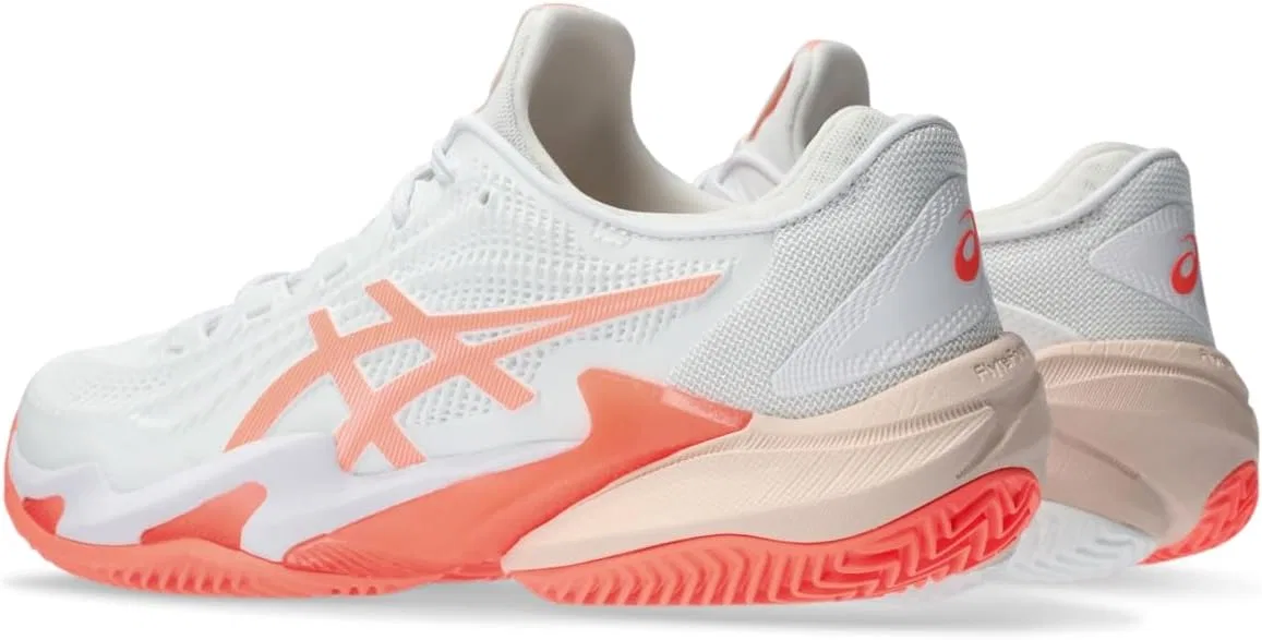 Теннисные туфли ASICS Court FF 3 Clay, белый/Sun Coral — фото 3