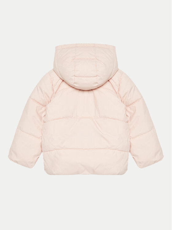 Пуховик стандартного кроя United Colors Of Benetton, розовый — фото 2