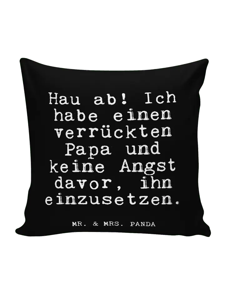 

Подушка Mr & Mrs Panda 40x40 Hau ab! Ich habe, черный