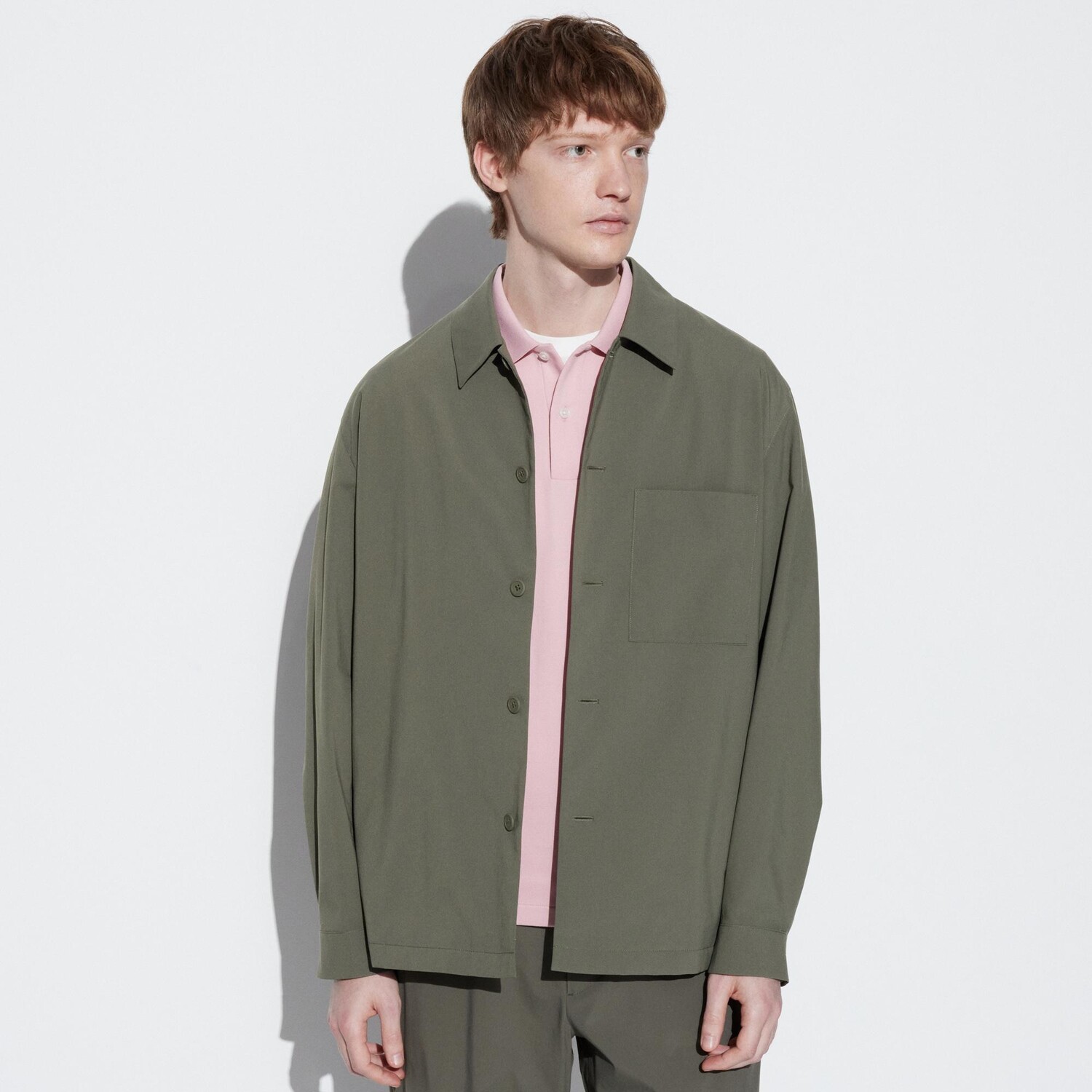 

Куртка-рубашка Uniqlo с карманом на груди, 56 оливковый, Зеленый, Куртка-рубашка Uniqlo с карманом на груди, 56 оливковый