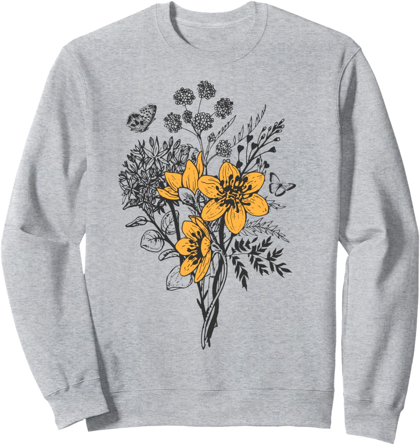 

Черно-желтая толстовка с изображением полевых цветов Trendy Apparel, Черный, Черно-желтая толстовка с изображением полевых цветов Trendy Apparel