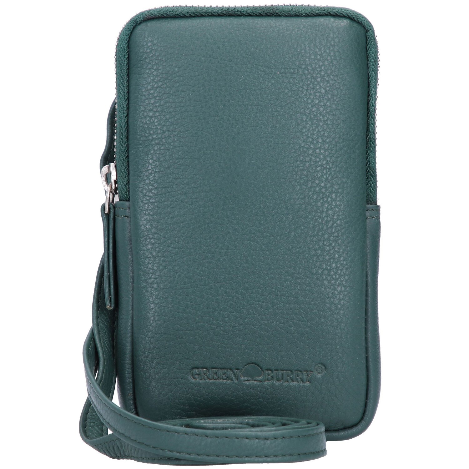 

Сумка через плечо Greenburry Nappa Handytasche Leder 10,5 cm, цвет bottle green