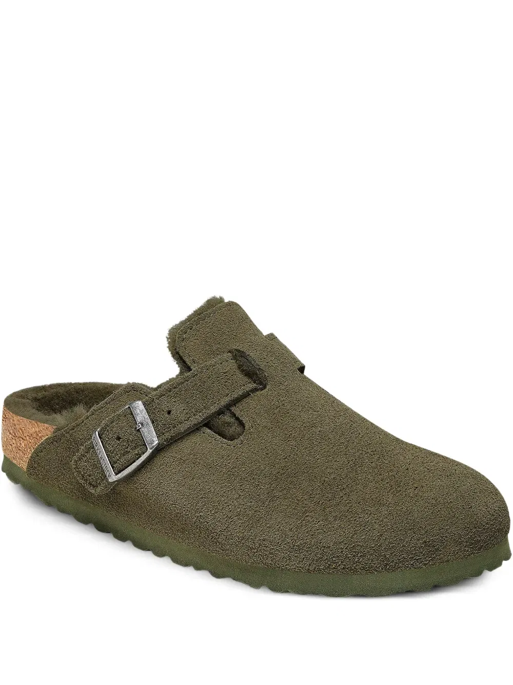 Бостонские тапочки Birkenstock, зеленый