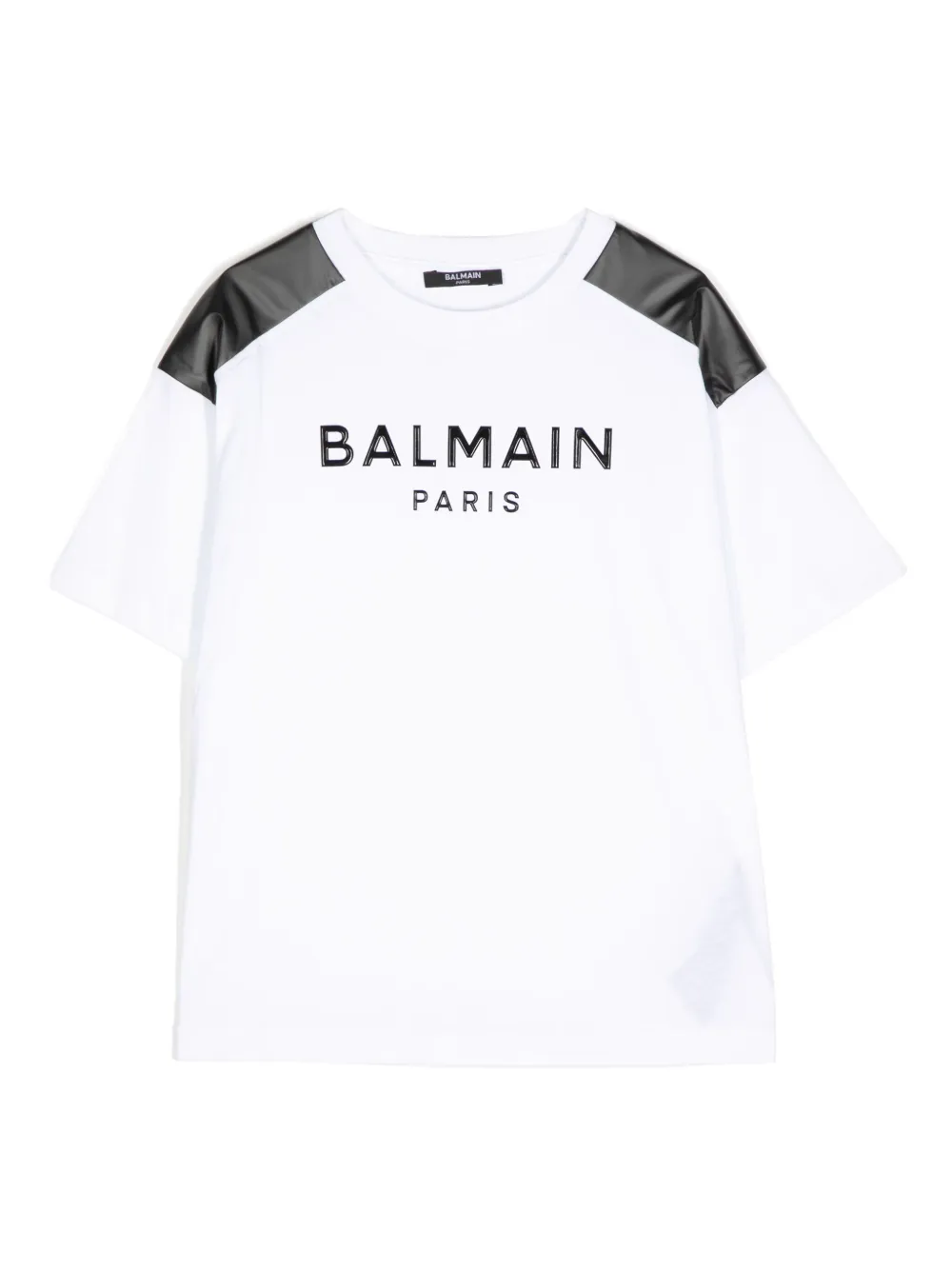 

Футболка с нашивкой-логотипом Balmain Kids, белый