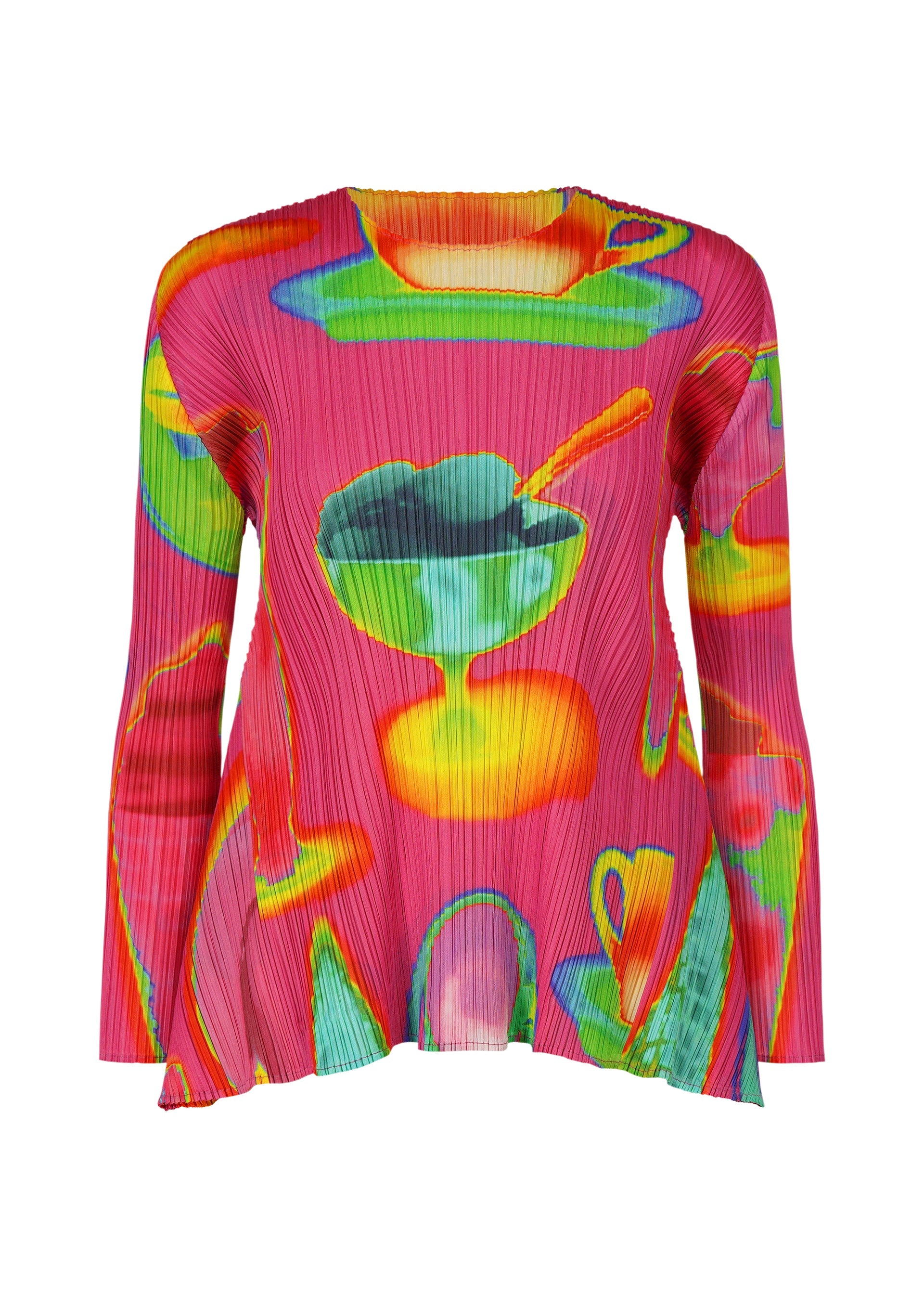 

Топ thermal foods Pleats Please Issey Miyake, розовый