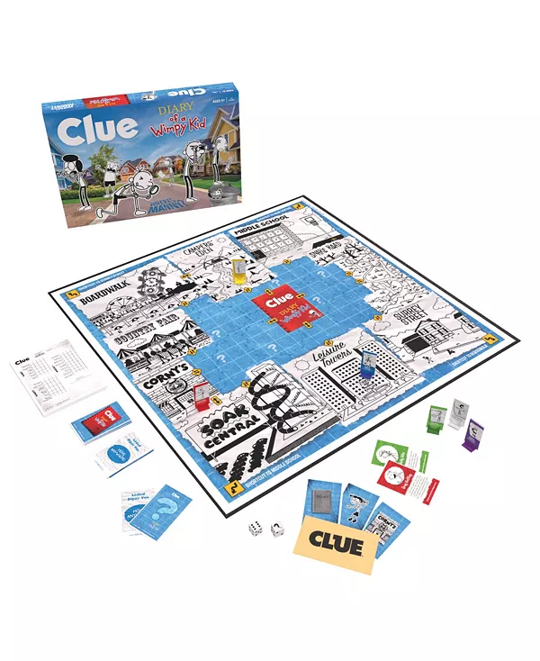 

Настольная игра «Дневник слабака» с индивидуальными жетонами, 69 деталей Clue, multi