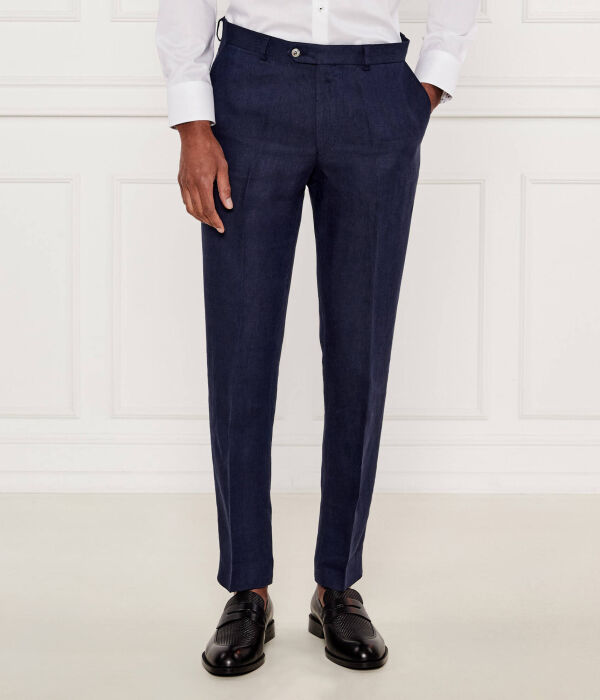 

Льняные брюки denz Slim fit Oscar Jacobson, синий