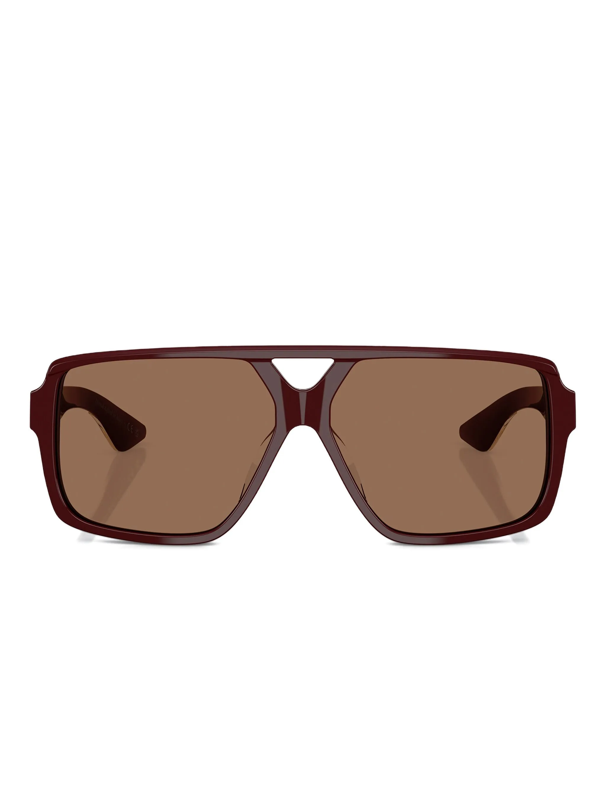 

Квадратные солнцезащитные очки Khaite, коричневый