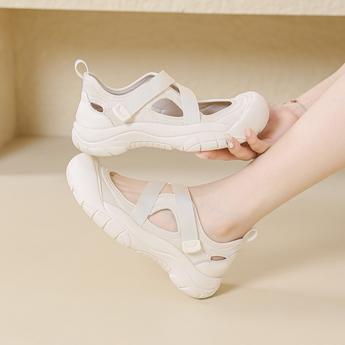 Туфли женские повседневные Women's Casual Shoes Women's Sobb, бежевый