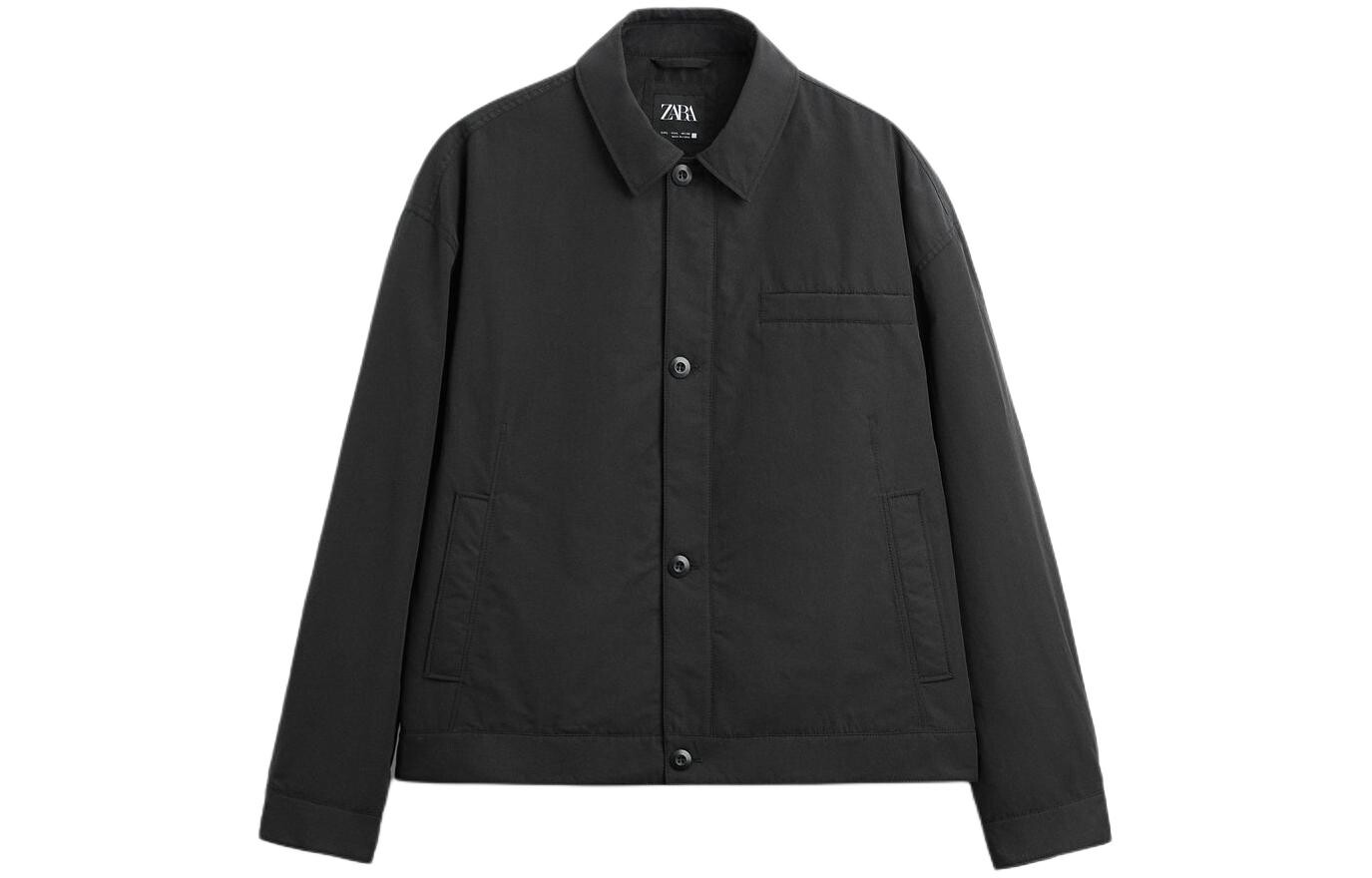 

Стеганая куртка ограниченной серии Year Of The Dragon для мужчин, черная Zara, черный