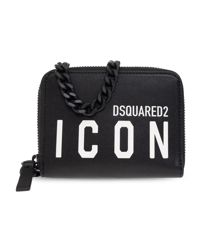 

Кошелек с логотипом Dsquared2, черный