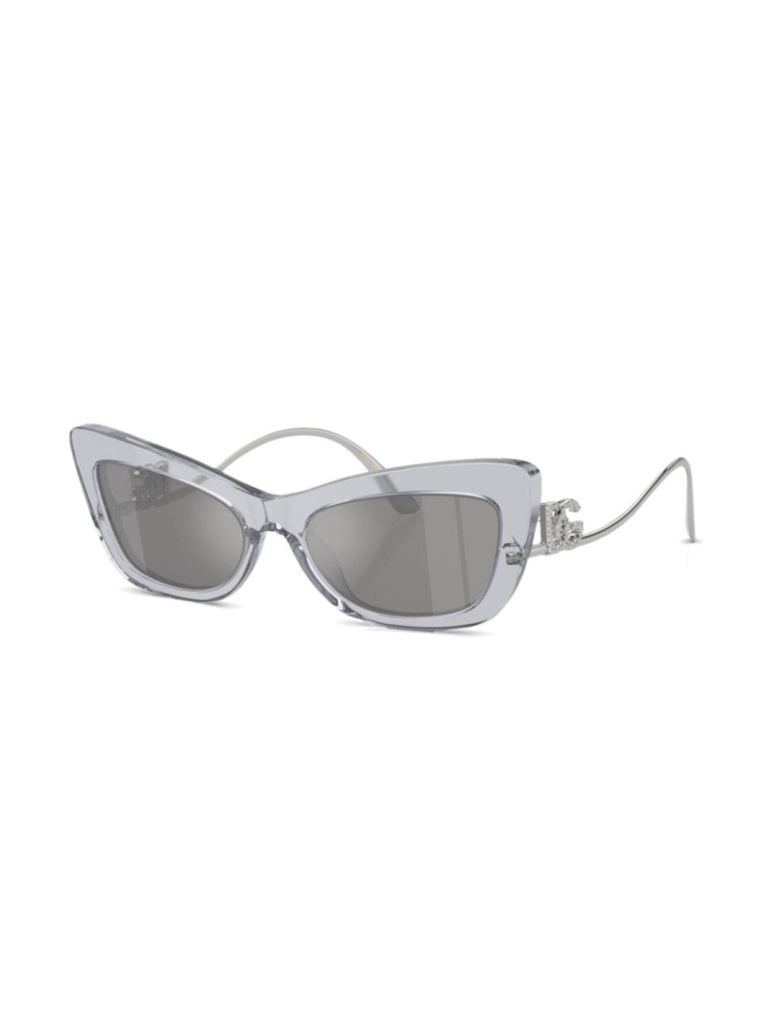 Dolce & Gabbana Eyewear солнцезащитные очки Crystal в оправе 'кошачий глаз', серебристый — фото 2