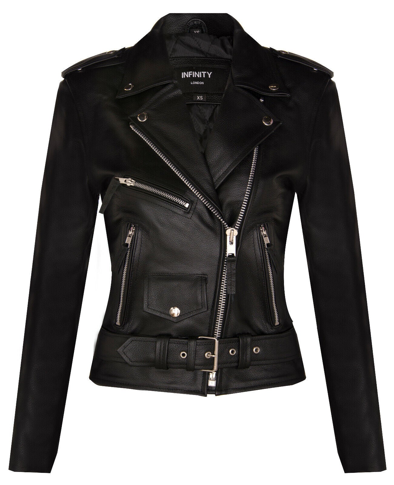 

Женская кожаная косуха Mansfield Infinity Leather, черный