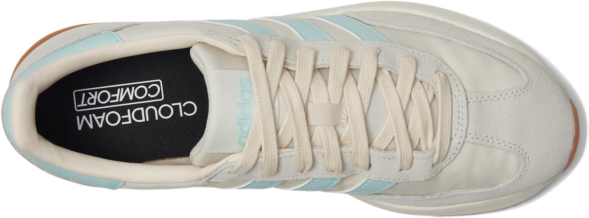 Кроссовки Adidas Run 70s 2.0, Wonder White/Semi Flash Aqua/Off White — фото 2