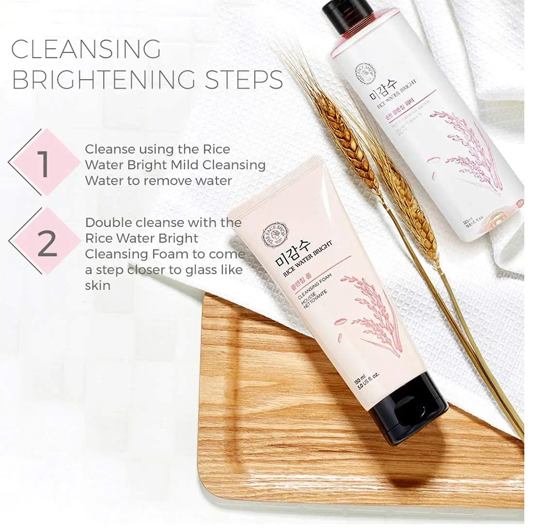 Набор пенки для умывания «Rice Water Bright Cleansing Foam» от TheFaceShop The Face Shop — фото 4