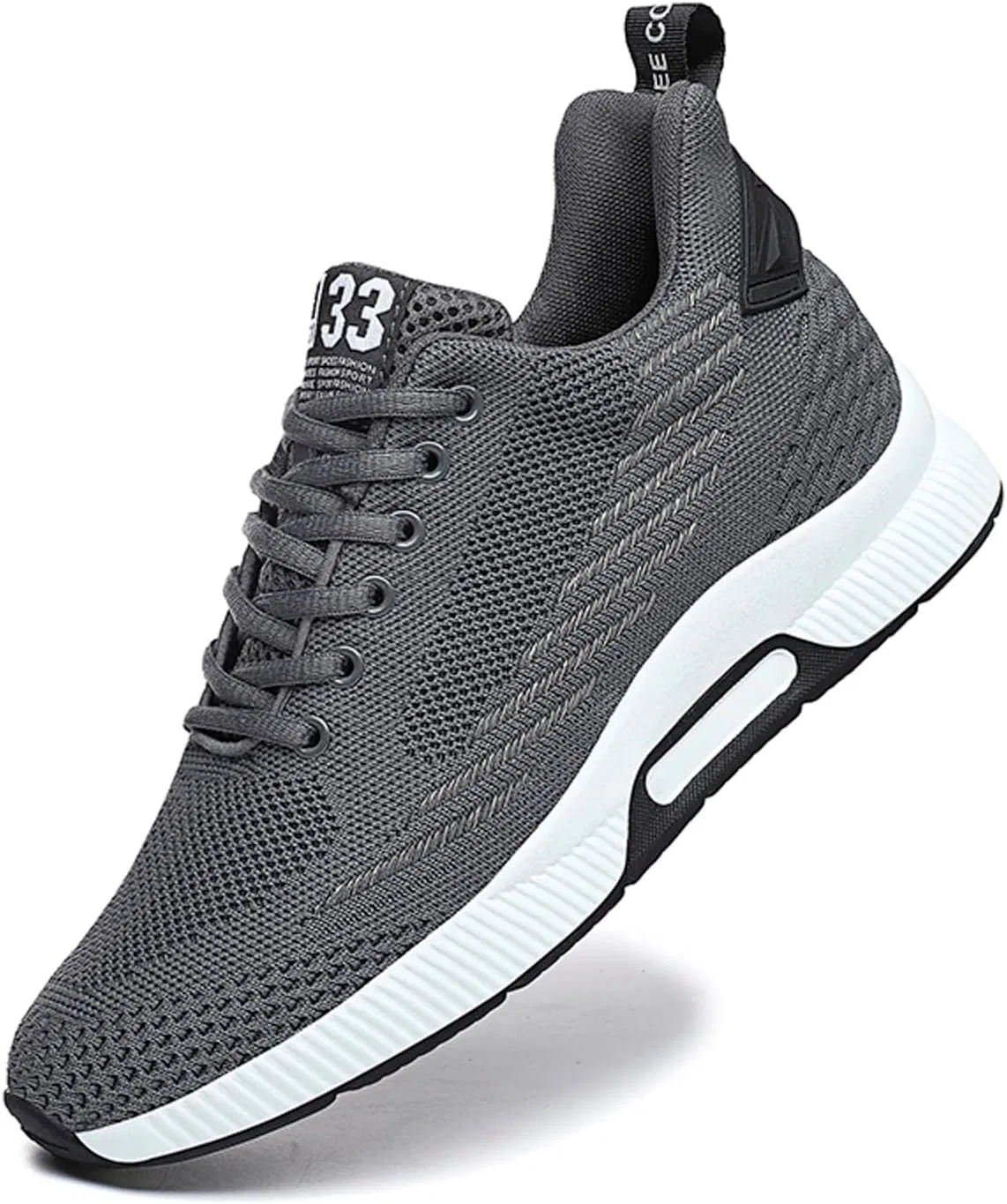 Мужские кроссовки Generic Sneakers Категория товара Мужские кроссовки - Высококачественные дышащие беговые кроссовки со скрытой пяткой. Удобная универсальная обувь для повседневной носки и тренировок Generisch, Grau — фото 4
