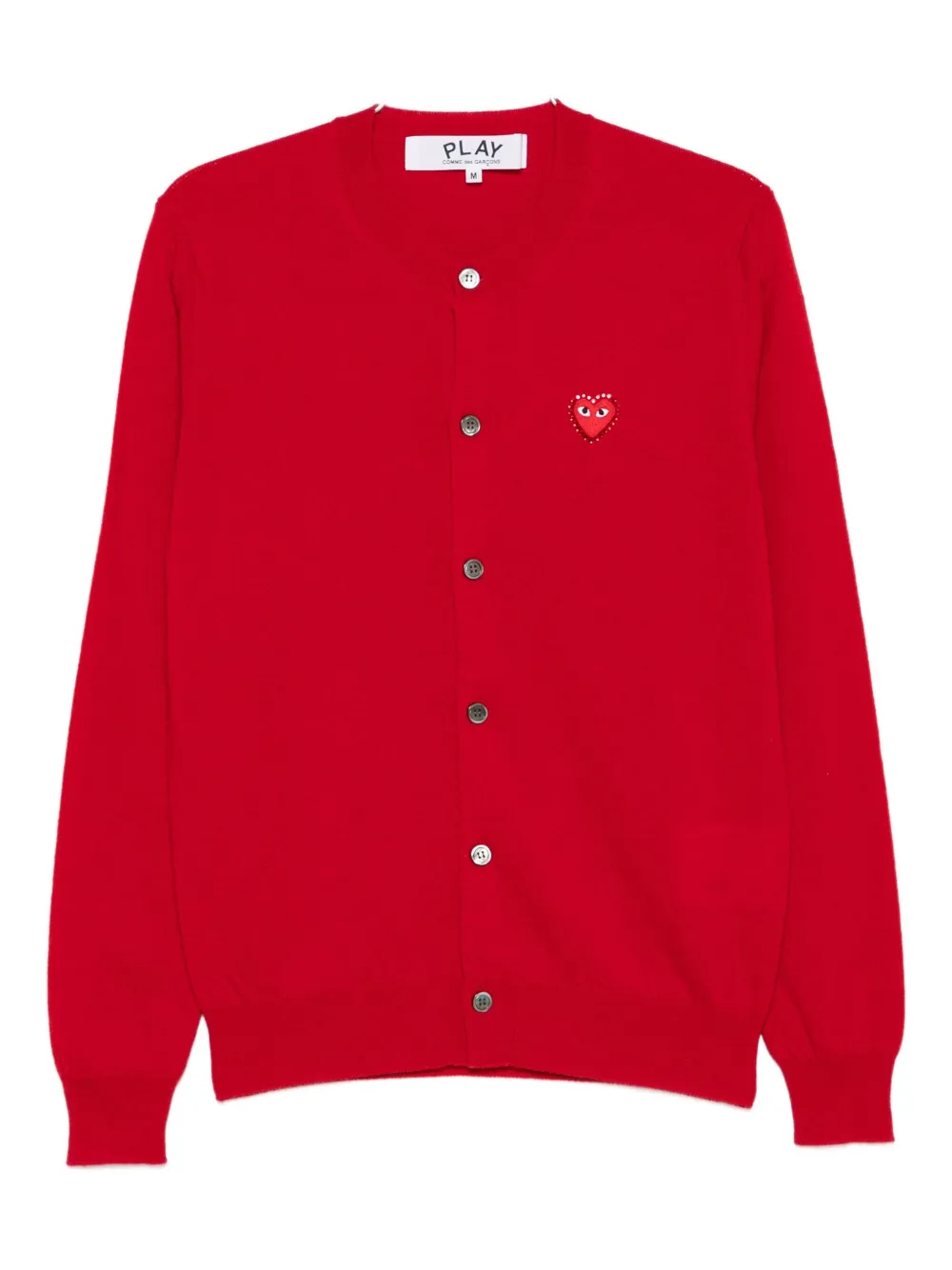 

Кардиган с эмблемой и стразами Comme Des Garçons Play, красный