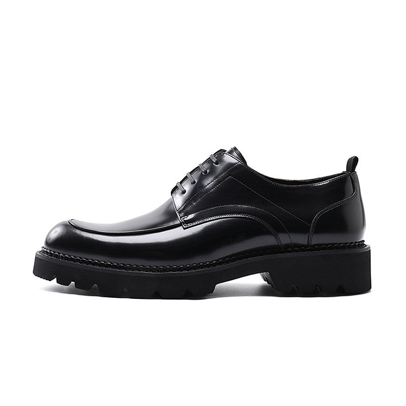

Повседневные кожаные туфли мужские с низким верхом Bansley, Bright Black