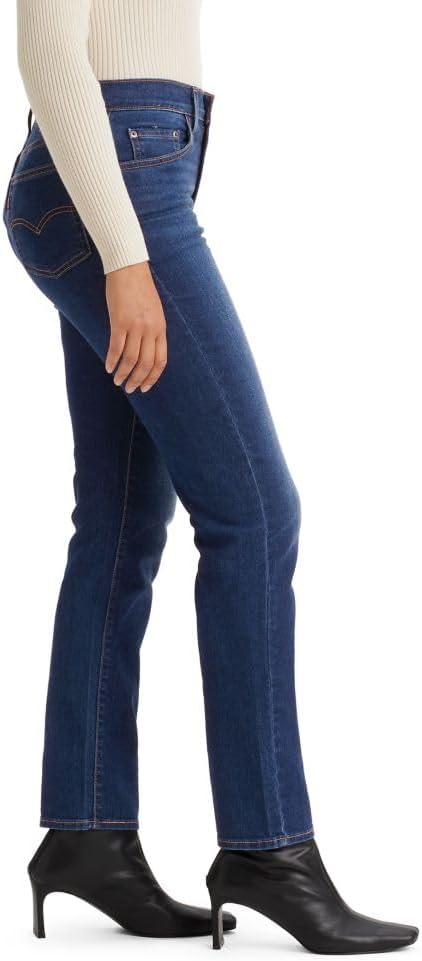 Женские джинсы Levi's 724 с высокой талией и прямым кроем, Chelsea Carbon Glow — фото 2