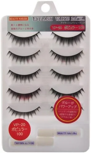 Ресницы накладные Popular 100 Muraki 5 пар