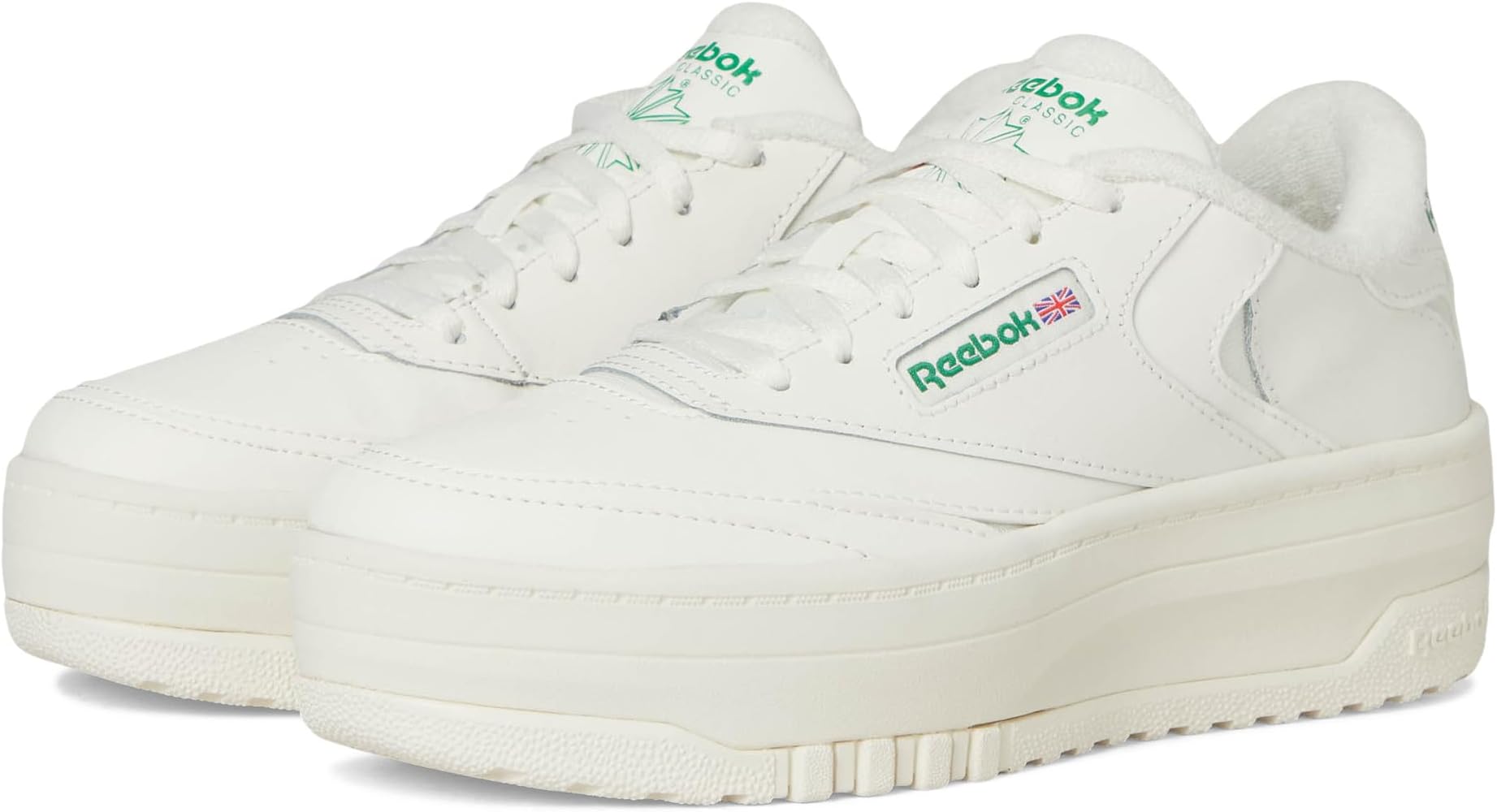 

Кроссовки Reebok Kids Club C Extra, Chalk/Chalk/Glen Green