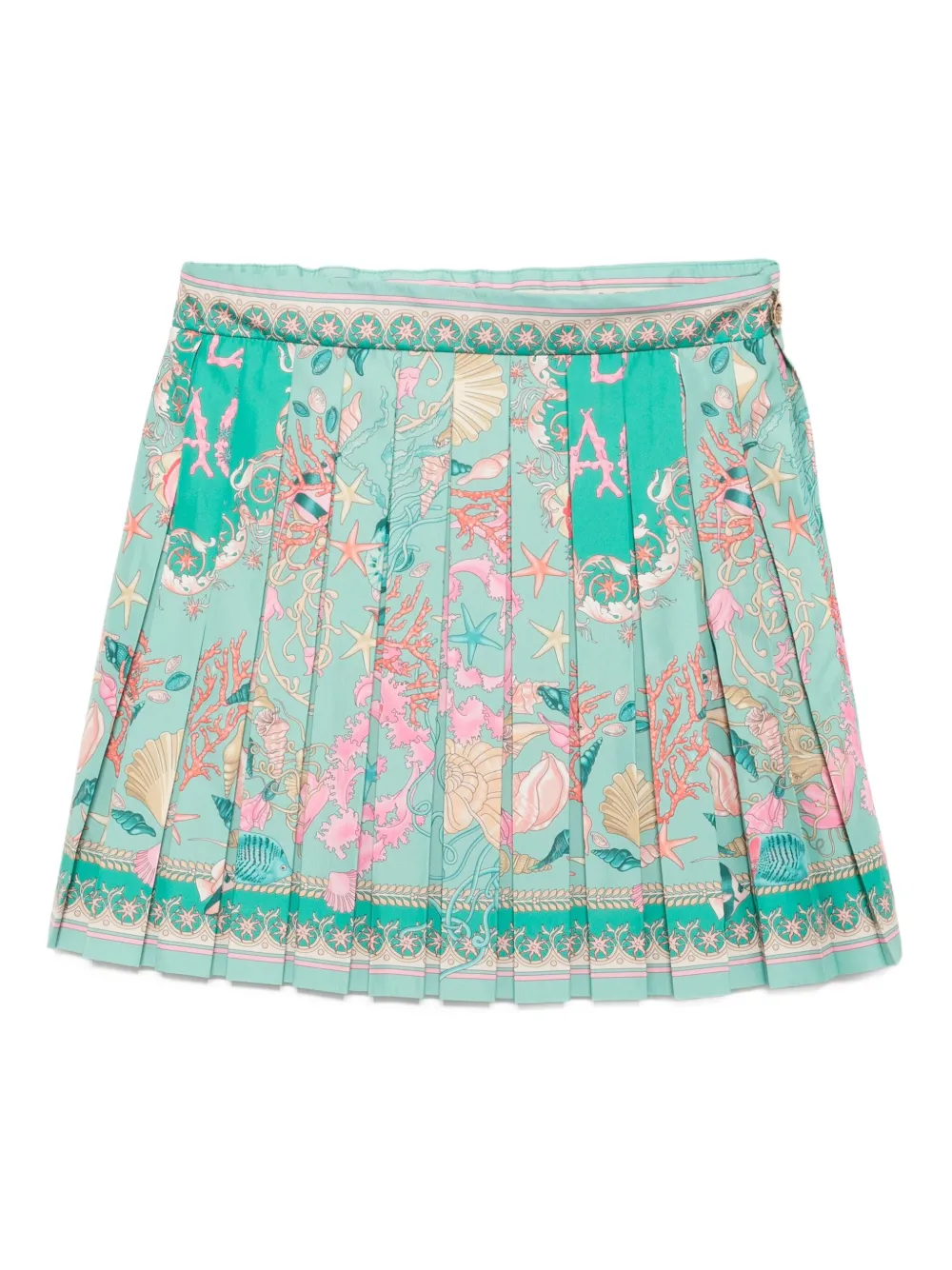 

Юбка с графичным принтом Versace Kids, зеленый