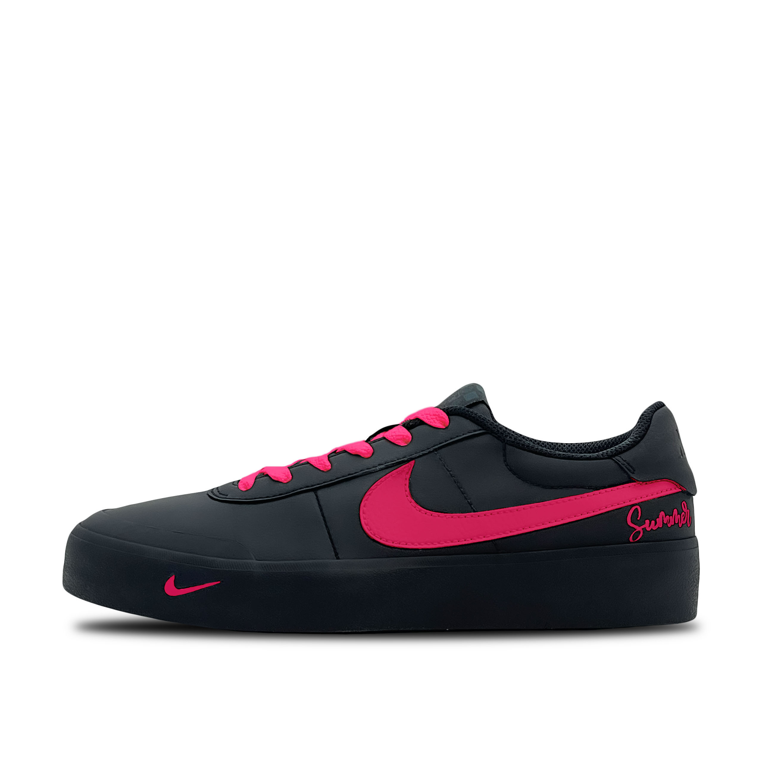 

Nike Кроссовки для скейтбординга Court Shot Red Shadow Chasing Light, износостойкие, низкие, мужские, черно-красные