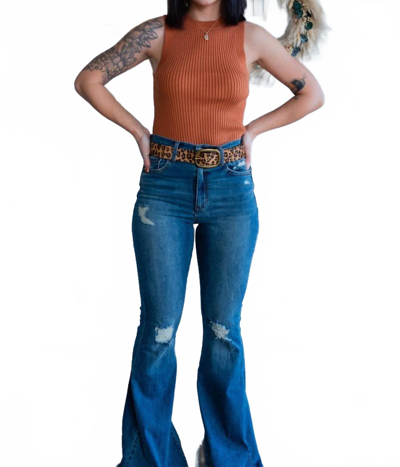 

By Together Ребристый танк экипажа коричневого цвета