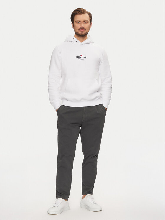 Толстовка обычного кроя MW0MW39050 Tommy Hilfiger, белый — фото 2