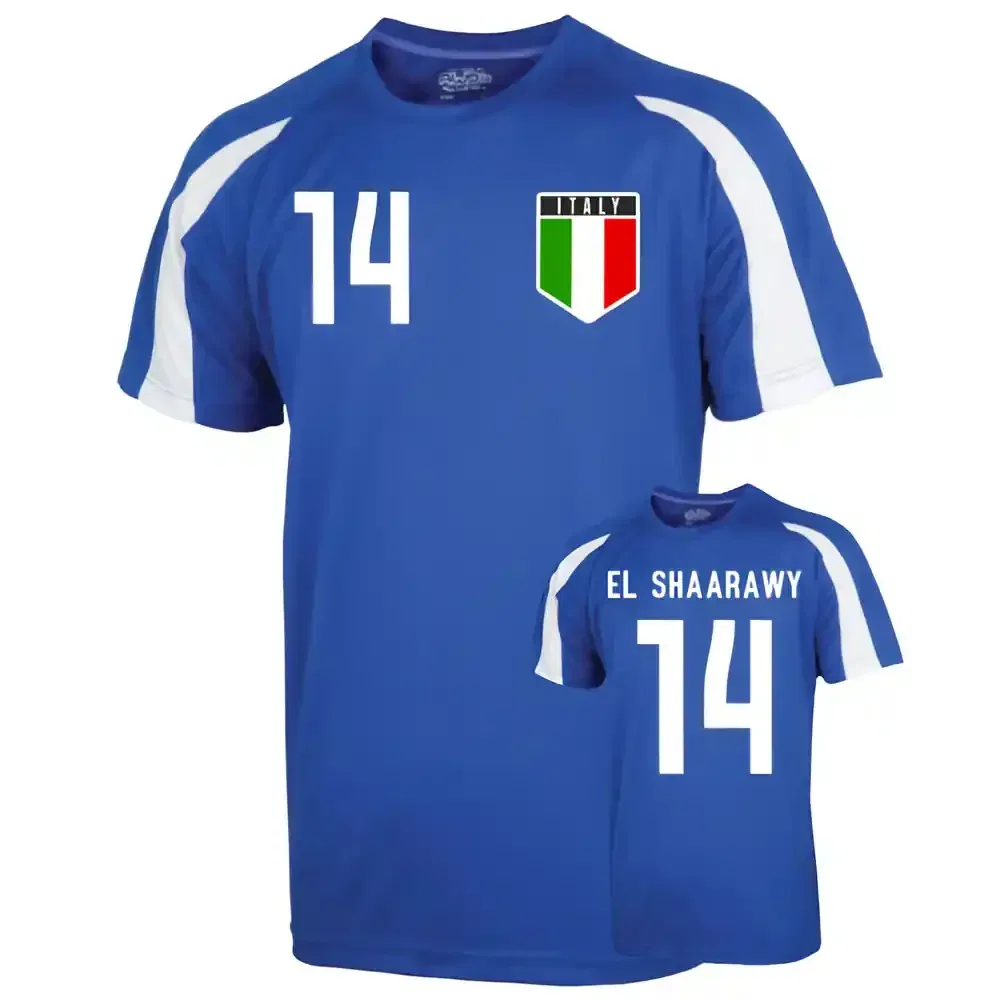 Футбольная тренировочная джерси El Shaaraway 14 Italy, синий