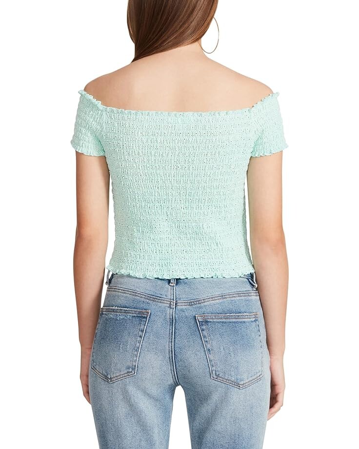 

Топ Steve Madden Puff Outta Here Top, цвет Bay