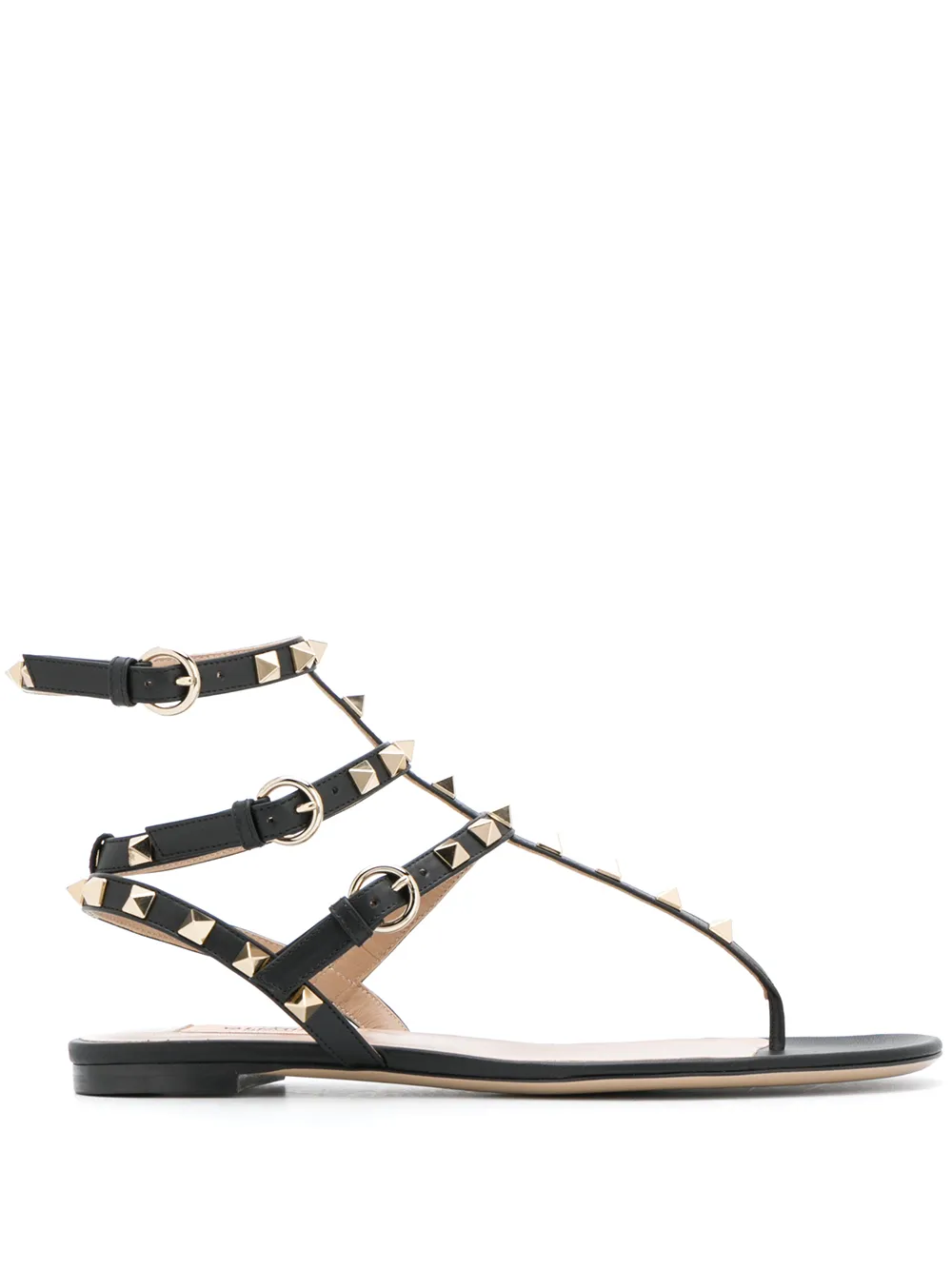 Сандалии Rockstud VALENTINO GARAVANI, черный