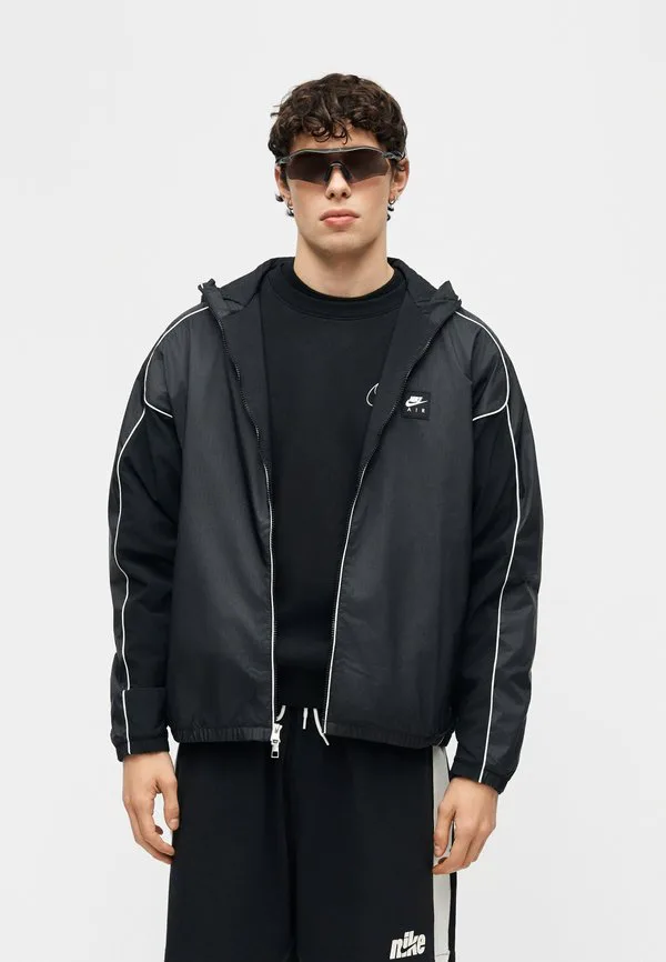 Куртка air hybrid для межсезонья Nike Sportswear, Black/White — фото 4