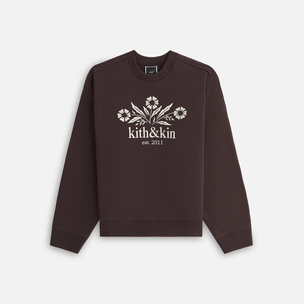 

Толстовка Kith Women Ashwin Kith & Kin Bellflower Crewneck, цвет Incognito